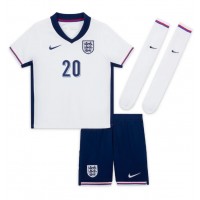 Camiseta Inglaterra Jarrod Bowen #20 Primera Equipación para niños Eurocopa 2024 manga corta (+ pantalones cortos)